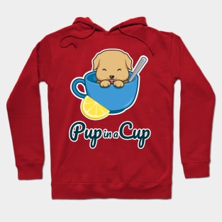 Pup in a Cup - Yellow Labrador Retriever Puppy Hoodie